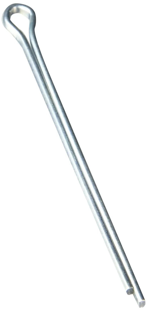 1/8 X 2-1/2 Inch Cotter Pin With Extended Prong, zinc plated, close-up view