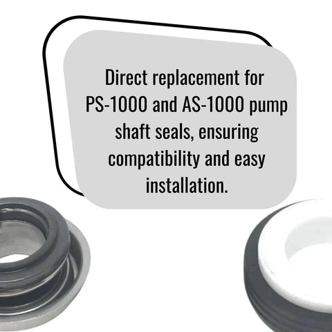 Premium Pool And Spa Shaft Seal Five Eighths Inch Replacement For PS 1000 And AS 1000 U109 136SS Ensures Leak Free Operation