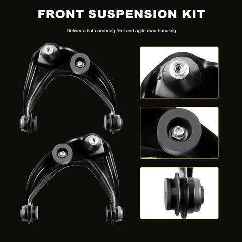 Two Piece Front Upper Control Arm And Ball Joint Suspension Kit Bolt On Replacement For Ford Fusion 2006-2012