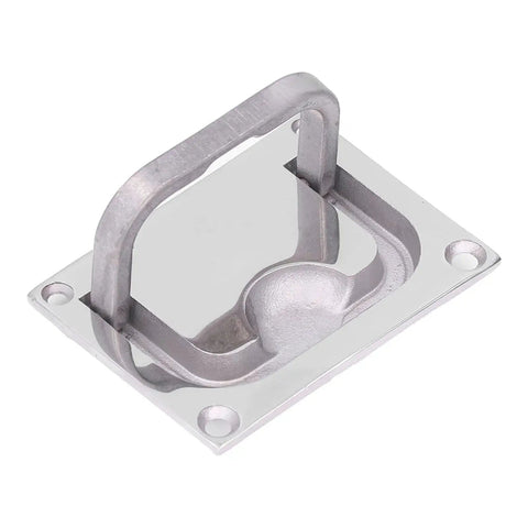 Stainless steel central console door elevation button, 316 marine grade, 3.8×2.7 in, Amazon-branded, angled front view