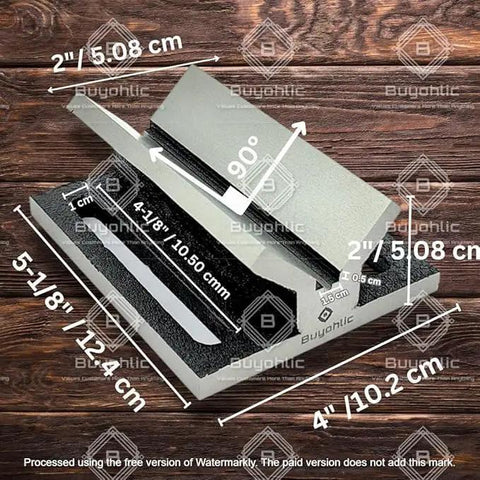 V Block Jig Fixture For Center Drilling Round Workpieces Up To Two Inches Solid Iron Construction With Precision Machined Surfaces