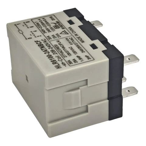 Beefy High Voltage Compressor Relay 208 240VAC And 277VAC Compatible 30 Amp 6 Pin DPST NO Electrical Relay With Quick Connect Terminals