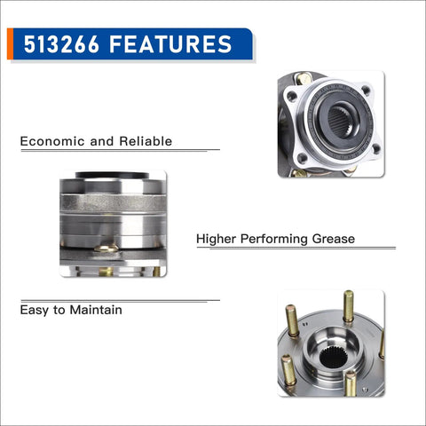 Pair Of Two AWD Wheel Hub Bearing Assemblies OEM Grade For Hyundai Santa Fe 2007 Through 2019 and Veracruz 2007 installed view