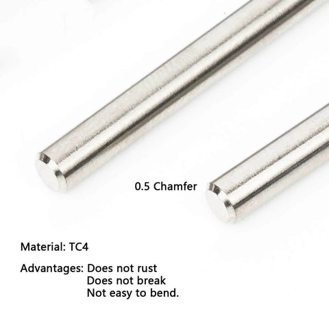 4Pcs TC4 Titanium Hinge Pin Lower For 6S One Seventh Mojave Felony Big Rock Fireteam Infraction Limitless 6S And One Eighth Kraton
