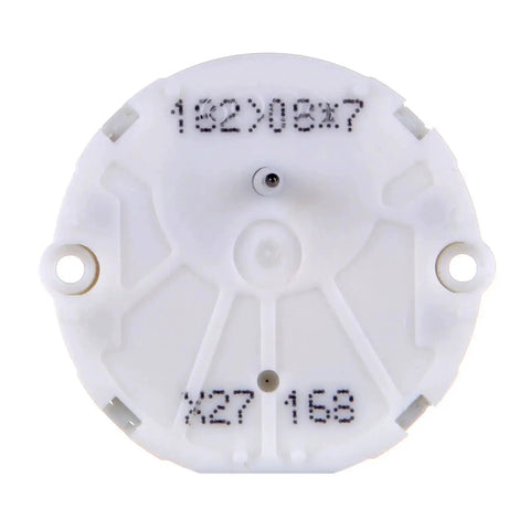 Back view of an 8 Pack Gauge Cluster Stepper Motors X27 168 for instrument repair, featuring a white circular housing, screw holes visible.