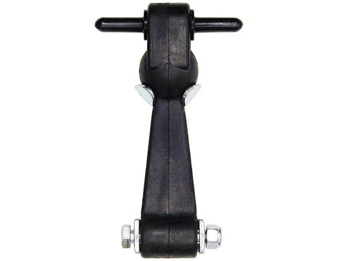 6 Inch Heavy-Duty Rubber Hood Catch With Zinc-Plated Brackets And Pin T-Handle Rubber Latch front view