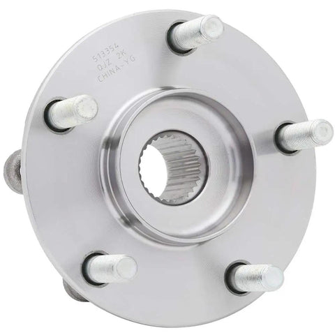 2-Pack Front Wheel Hub Assembly Set, Steel, Ball Bearing, 66.9mm Bore, Fits 2014-2018 Mazda 3 And 2016-2021 Mazda CX-3, Front Left And Right