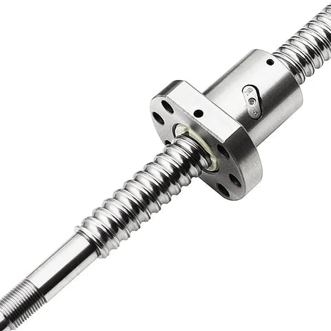 Close-up of 600mm SFU1204 Ball Screw Stainless Steel Rolled Ballscrew with Ball Nut Anti Backlash for CNC 3D Printer Z Axis