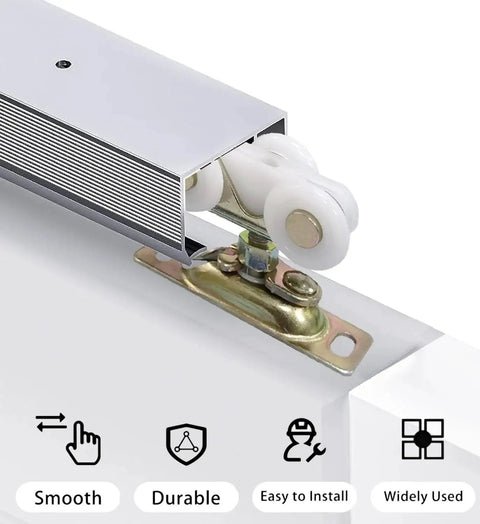 3/4 Inch Sliding Pocket Door Rollers Assembly With Top Hanger Replacement Wheels For Bypass Pocket Doors And Closet Doors