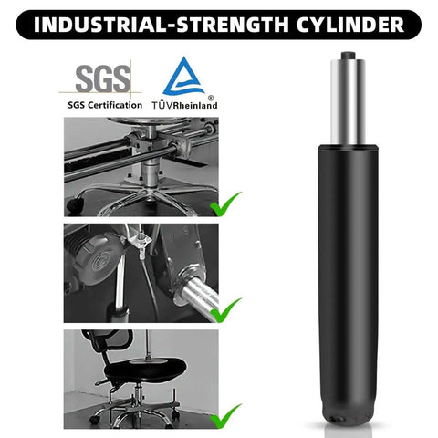 5.5 Inch Adjustable Office Chair Gas Lift Cylinder Replacement With Universal Fit For Most Chairs, Heavy Duty Hydraulic Piston