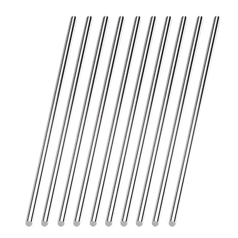 304 Stainless Steel Round Rod 3mm Diameter 405mm Long 16 Inch Solid Shaft Bar For DIY Craft CNC Machining Projects Pack Of Ten High Hardness Rust Resistant