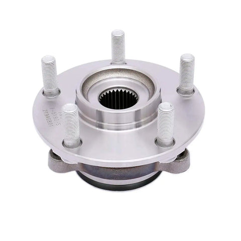 Front view of Drop In Front Wheel Hub Bearing Assembly for 2008 Through 2013 Nissan Rogue and 2008 Through 2012 Sentra 2.5L 4 Cylinder