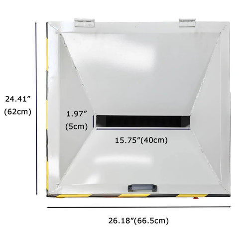 Front view of Beast Mode Heavy Duty Biaxial Shredder Machine With 7500W Four Stage Motor, dimensions 24.41 x 26.18 inches