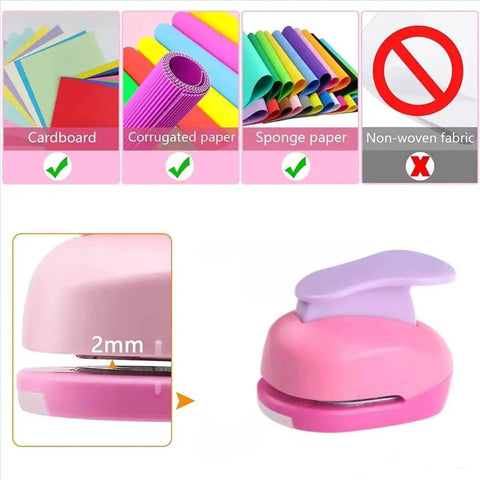 2 Inch Oval Paper Punch For Crafting And Scrapbooking, Easy To Use Craft Punch Tool For Card Making, Durable Plastic With Clean Edges