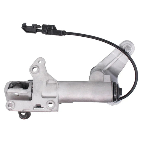 Top view of Steering Column Shift Mechanism For Chevy Silverado Tahoe Suburban Avalanche, showing metal construction and cable attachment.