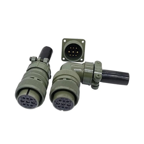 Circular Connector 20-29 Series MIL-C MS3106 MS3108 Plug And Socket Set with 20-18S and 20-29P configurations, rugged military grade