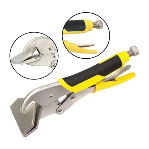 11 Inch Sheet Metal Locking Pliers Clamp Heavy Duty High Carbon Steel Flattening Tool For Bending Shaping Forming And Crimping Metalwork Projects