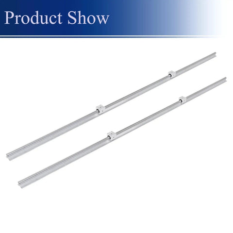 Rugged 2 Pack SBR20 Linear Rails 2200mm With 4 SBR20UU Square Type Bearing Blocks Kit For CNC Machines And DIY Projects Smooth Glide Low Friction