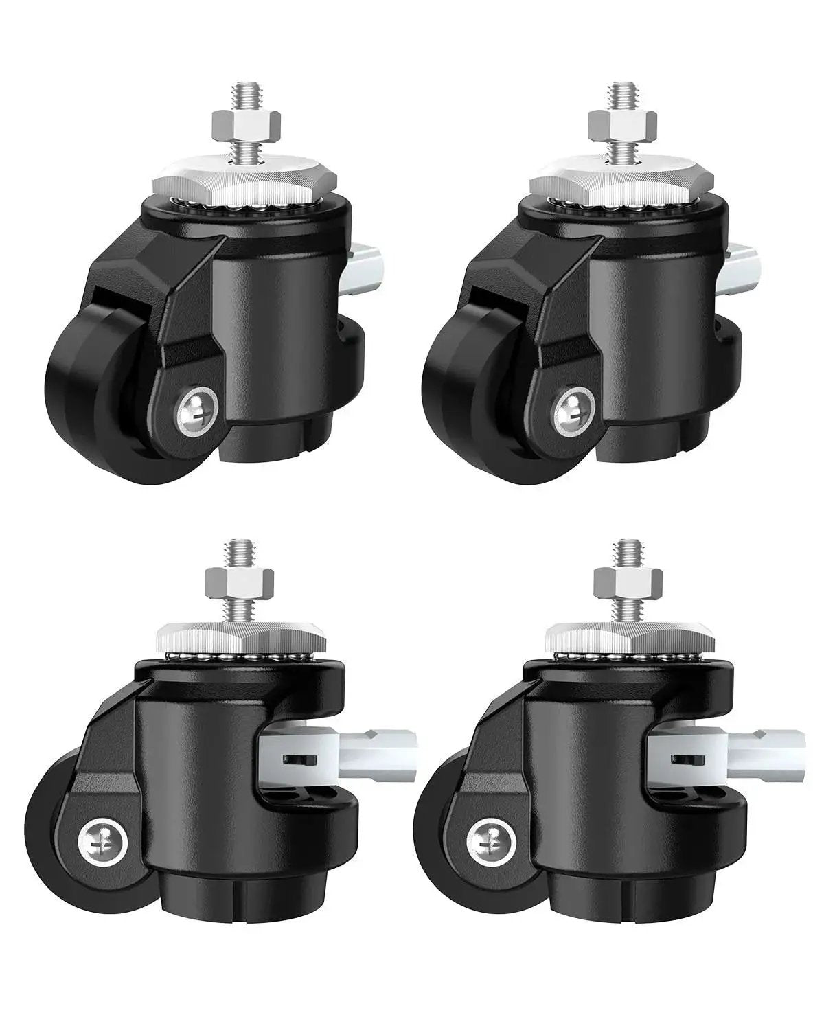 Leveling Stem Casters For Workbenches Heavy Duty 360 D...