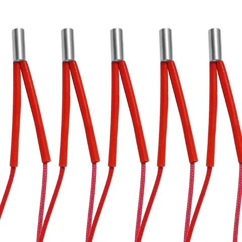 Five Pack 24V 40W Ceramic Heater Cartridge 620 Hot End For 3D Printer Models CR 10S Pro Ender 3 Pro with red wires