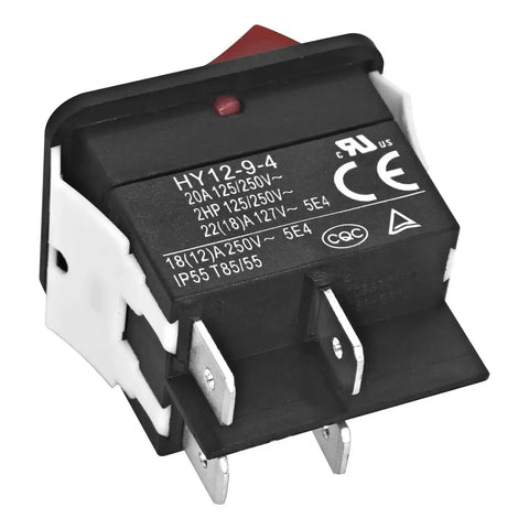 Beefy Heavy Duty Rocker On Off Switch 4 Pin IP55 125/250V 20A 2HP for Welding Machines and Household Appliances