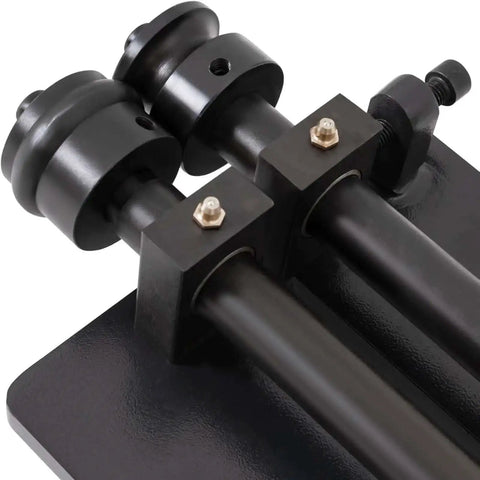 Heavy Duty Pro Sheet Metal Bead Roller With Six Dies Rotary Machine For Auto Panels, close-up of roller mechanism in carbon steel