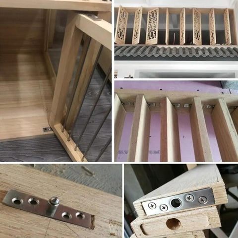 Heavy Duty Hidden Door Pivot Hinge Set 360 Degree Rotation Stainless Steel Center Shaft Hinges with Screws in wooden installation