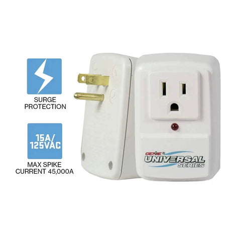 Heavy Duty Garage Door Opener Surge Protector For Single Opener With 15A 125VAC 1875W UL Listed Protection, side view