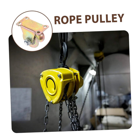 Two Pack Be Beefy Heavy Duty Pulley Blocks For Rope Sliding Door Track System, Industrial Grade Fixed And Moving Pulleys