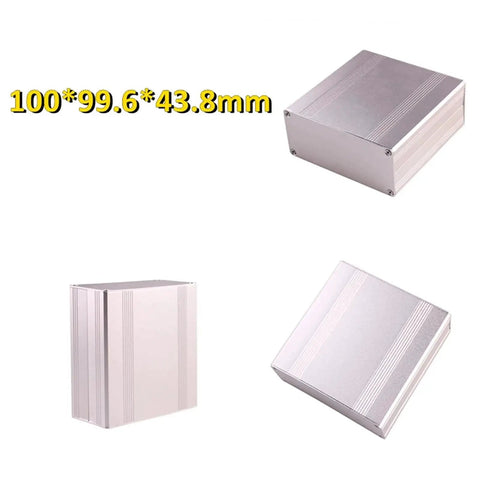 Waterproof Aluminum Junction Box 1 Piece For PCB Instrument Enclosure IP66 Explosion Proof, size 100x99.6x43.8mm, side views