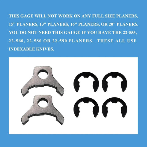 Set of components for 12 Inch Portable Planer Knife Setting Gauge For Quick Knife Height Adjustment And Jig Use