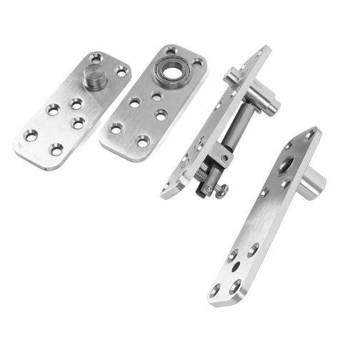 Hidden Door Hinges Stainless Steel Heavy Duty 360 Degree Pivot With Reinforced Pivot Column for Wood Doors in multiple parts