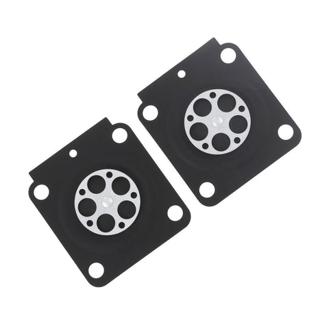 Hicello metering diaphragm gasket pair for small engine carburetor with black square plates and circular metal diaphragms
