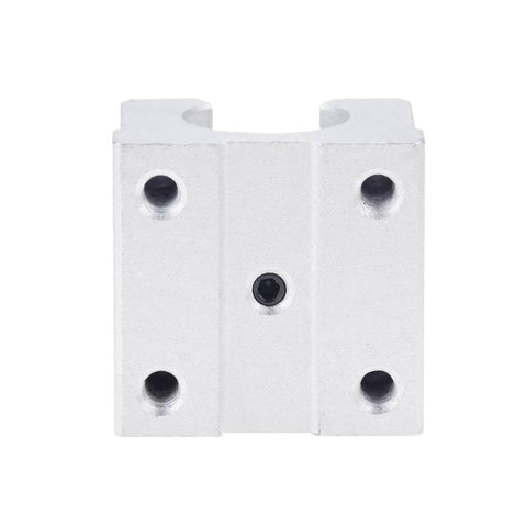 Front view of 4 Pack SBR12UU Linear Ball Bearing Blocks For SBR Linear Rail Guide Aluminum CNC Parts 12mm Bore High Precision Sliding Blocks