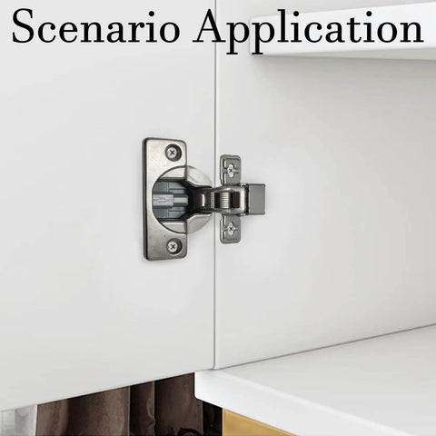 4 Pack Soft Close Cabinet Hinges For Kitchen And RV Concealed Self Closing Hidden Hinges Adjustable 3 Way Overlay installed