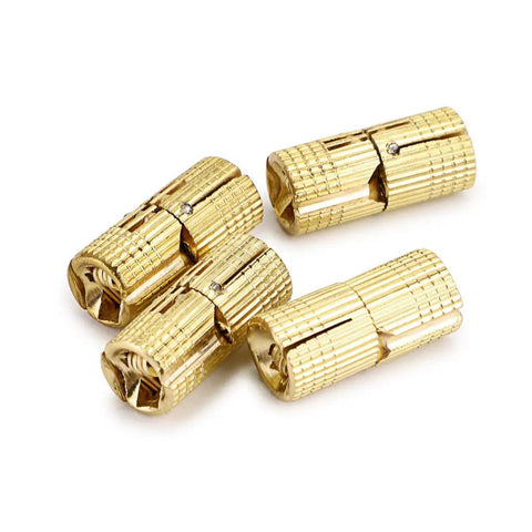 Hidden Brass Barrel Hinges 10mm 4 Pack Concealed Box Hinges For DIYers Jewelry Box And Hand Craft Invisible Cabinet Hinges With 180 Degree Opening Angle Durable Brass Construction For Craft Lovers, close-up view