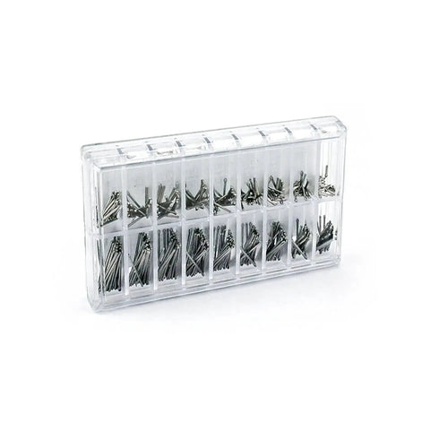 Pro Grade Watch Pin And Spring Bar Repair Kit For All Watches 6 To 23 Mm With 360 Stainless Steel Split Pins Includes 18 Sizes