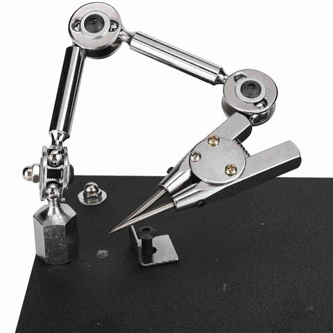 Adjustable Angle Welding Fixture, Third Hand Clamp For Jewelry Making And Microelectronics, Soldering And Repair Tool, Hands Free Workholding For Precise And Comfortable Soldering Sessions showcasing metal clamp and adjustable arm