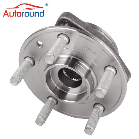 Front Wheel Hub And Bearing Assembly Fits Jeep Wrangler 2018 2023 And Gladiator 2020 2023 5 Lug Non ABS System Flange Diameter 161.52mm Heavy Duty Wheel Hub Replacement For Off Road And Daily Driving product image showing 5 lug design