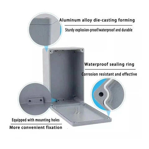 Open Rugged Explosion-Proof Push Button Switch Box Cast Aluminum IP67 Weatherproof Junction Enclosure with features