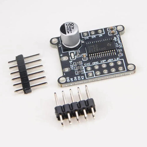 Mini DC Brushless Motor Driver Board With SVPWM SPWM FOC Control And DRV8313 Chip 3 Independent Half Bridge Drivers shown close-up.
