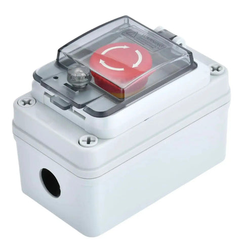 Emergency Stop Button Box 660V 10A Waterproof Outdoor Safety Switch For Industrial Use Rugged E Stop Push Button Box IP67