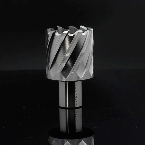 One and a Half Inch Annular Cutter for Magnetic Drill Press With One Inch Cutting Depth and Three Quarter Inch Weldon Shank, Two Flats, Pilot Pin Size 6.34 by 77 mm, Delivers Holes Up To Ten Times Faster Than Regular Bits, by OSCARBIDE