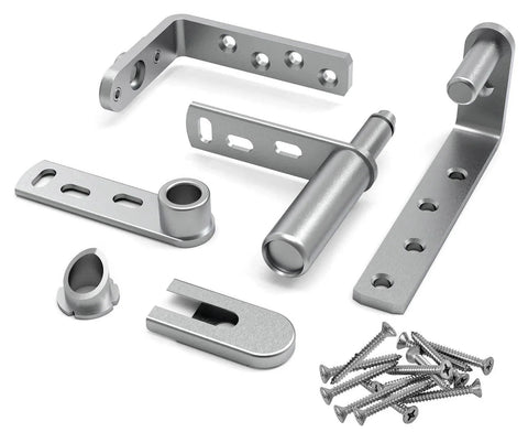 Stainless Steel Cafe Door Hinges With Self Closing And Two Way Swing For Louvre Doors And Saloon Doors Adjustable Opening Angle Notch Hold Open Function 304 Stainless
