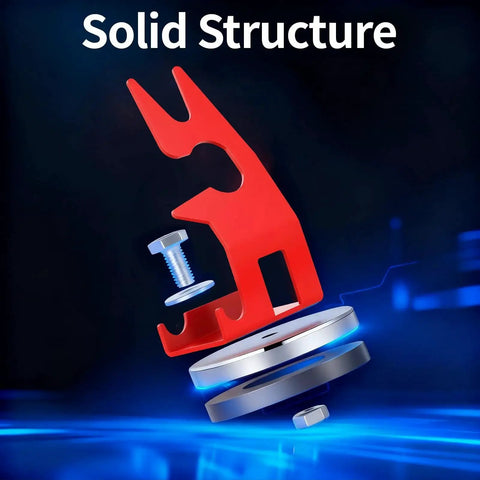 Magnetic TIG Welding Torch Holder With Strong Magnet Base For Welder Workbench Red, Durable Low Carbon Steel, Stable Torch Stand