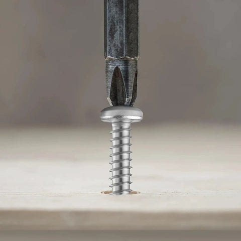 247 Piece Pan Head Wood Screw Set For Home DIY Projects, Stainless Steel 304 Self Tapping Screws, Phillips Drive in wood