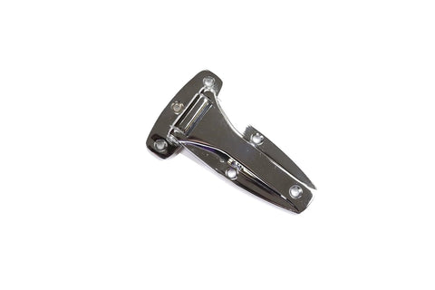 Chrome Flush Mount Door Hinge Heavy Duty All Metal Construction Reversible Left Or Right Hand For Trailer Truck Refrigerator Cabinet 5 7 16 Inch