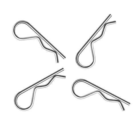20Pcs M3 60mm Cotter Pins R Clips Hairpin Assortment Kit For Trailer Hitch Lock Systems Heavy Duty Zinc Plated For Lawn Mowers Trucks