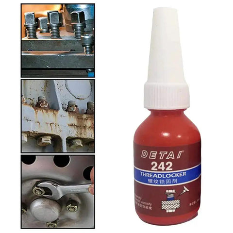 1Pc 10G Thread Lock Glue For Screws, Oil Resistant Anaerobic Adhesive, Medium Strength Threadlocker For Metal Fasteners