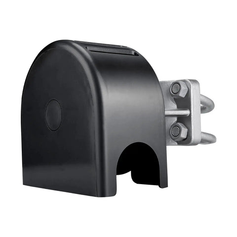Side view of Nylon Cantilever Sliding Gate Rollers With Covers Heavy Duty Gate Roller Hardware Pack Of 4 For Four Inch Round Posts